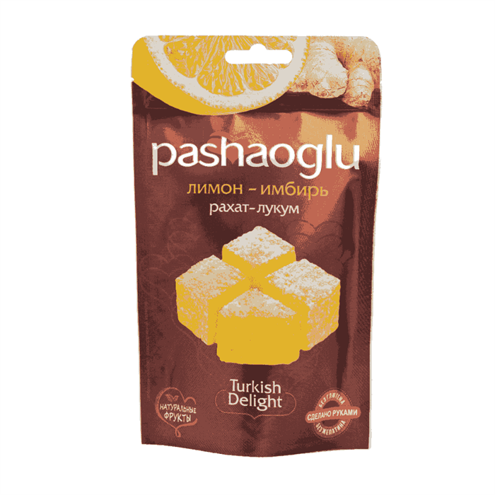 Pashaoglu рахат-лукум Лимон-имбирь 150гр.  1/18шт. - фото 829126