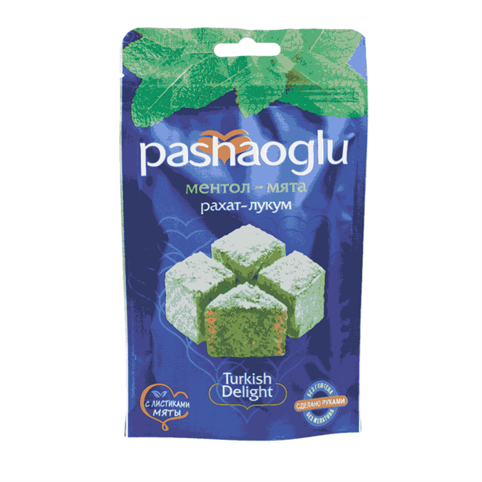 Pashaoglu рахат-лукум ментол-мята 150гр.  1/18шт. - фото 829128