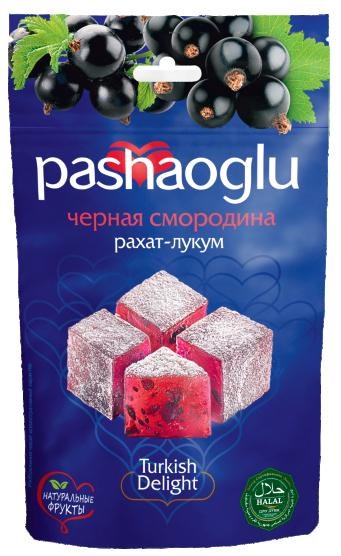 Pashaoglu рахат-лукум с чёрной смородиной 150гр.  1/18шт. - фото 829130
