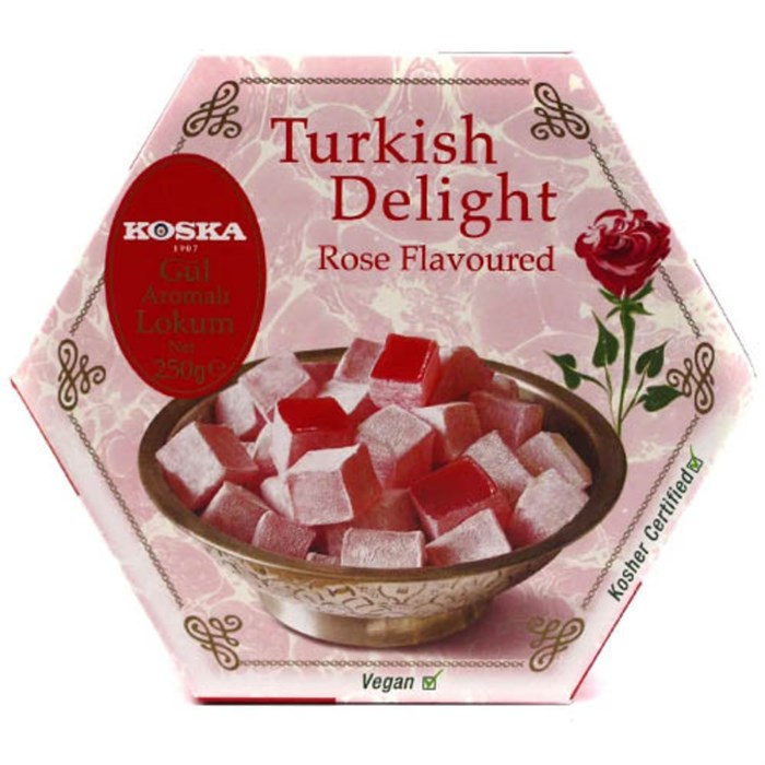 Рахат-лукум со вкусом розы и лимона KOSKA 250гр  1/12шт. - фото 829292