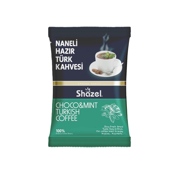 SHAZEL Кофе по-турецки растворимый с мятой 100гр.*16*4шт. - фото 829408