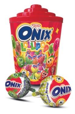 Tayash Леденцы на палочке Onix Lolipop. Ассорти, PVC 11гр. 1/100шт.*6бл. - фото 829627