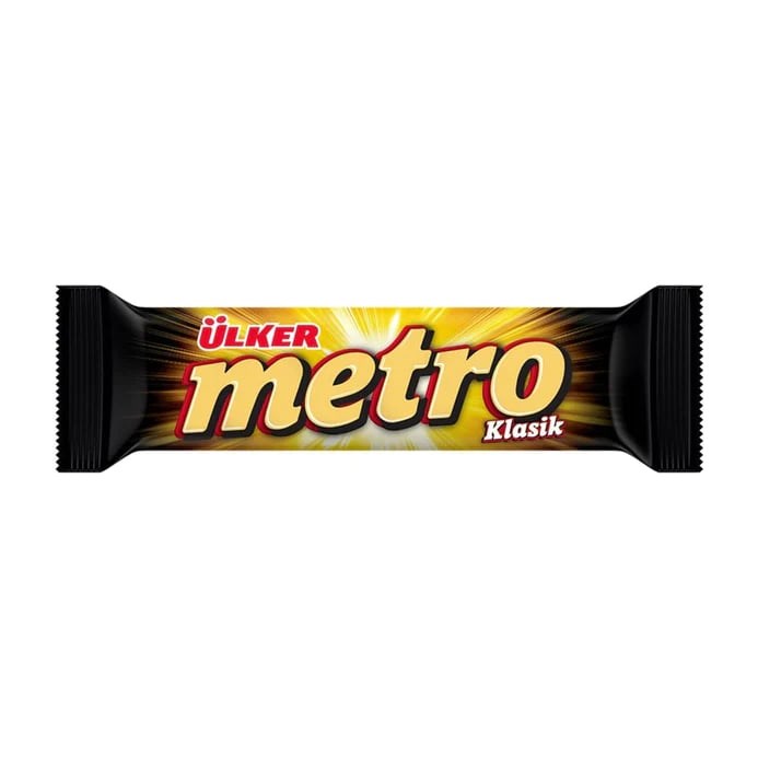 Ulker metro батончик нуга с карамельной начинкой покр. молоч. шок. 40гр. 1/24шт.*6бл. - фото 829832
