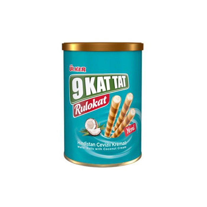 Ulker rulokat вафли с кокосовым кремом 170гр.*6шт. банка - фото 829845