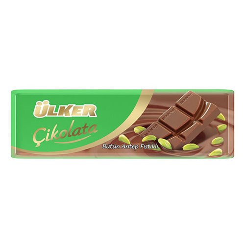 Ulker шоколад молочный с фисташкой 30гр. 1/12шт.*6бл. - фото 829860