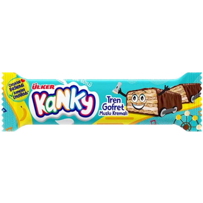 Ulker вафельный батончик “Kanky” с банан 26гр. 1/18шт.*6бл. - фото 829879