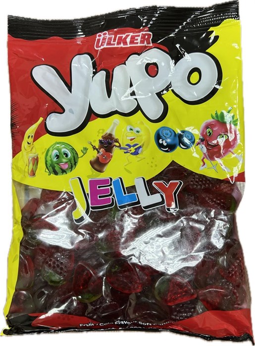 Ulker yupo jelly пакет клубничка 1000гр. 1/12шт. - фото 829896
