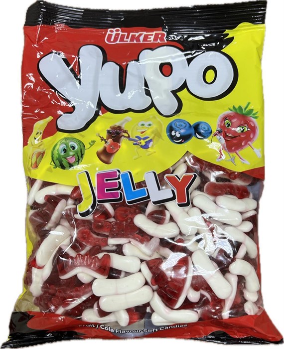 Ulker yupo jelly пакет зубый красные 1000гр. 1/12шт. - фото 829899
