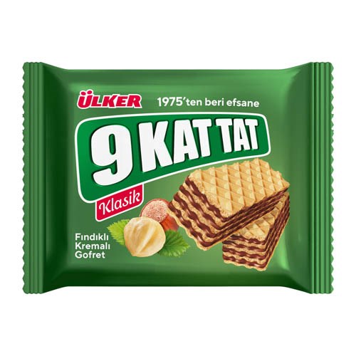 Ulker 9 кat tat (Вафли с ореховым кремом) 39 гр. 1/24шт. - фото 829930