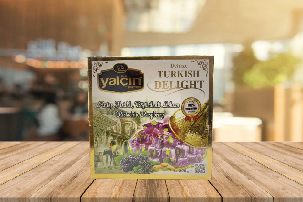 Yalcin рахат-лукум с фисташки и ежевика 200гр. 1/20шт. - фото 829982