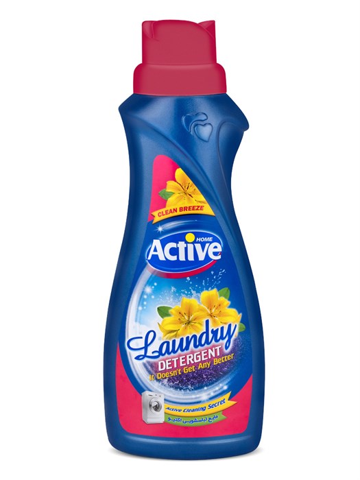 ACTIVE Гель для стирки белья универсальный "Clean Breeze" Степные цветы, 1000 мл, Pink (12 шт) - фото 830085