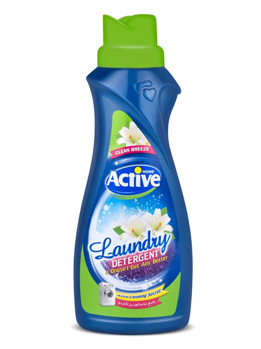 ACTIVE Гель для стирки белья универсальный "Clean Breeze" Альпийские луга, 1000 мл, Green (12 шт) - фото 830086