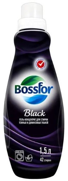 BOSSFOR Гель для стирки темных тканей 1.5 л (9 шт) - фото 830143
