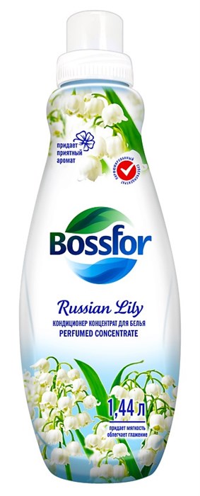 BOSSFOR Концетрированный кондиционер для белья Русский Ландыш 1440 мл (9 шт) - фото 830149