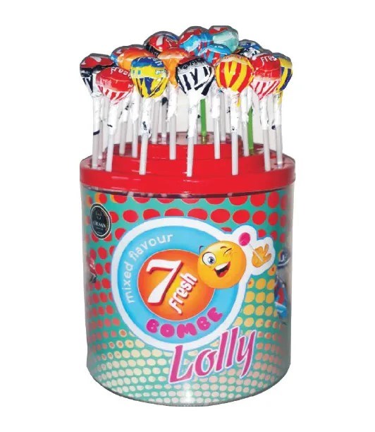 7 FRESH LOLLIPOP (mixed flovour) леденцы 8,2гр. 1/150шт.*6бл. - фото 830162