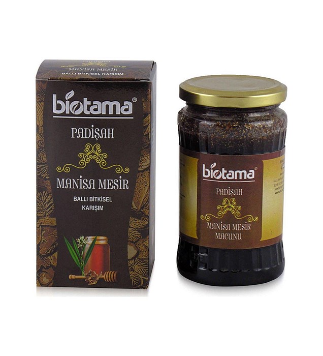 BIOTAMA MACUN PADİŞAH MESİR ZENCEFİLLİ KARIŞIM Паста из имбирной смеси Падишах Месир 430гр. 1/12шт. - фото 830175