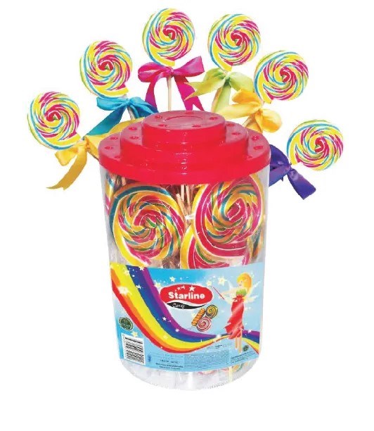 STARLINE RAINBOW CANDY ACETATE(HARD CANDY) Леденце 15гр. 1/50шт.*8бл. - фото 830239