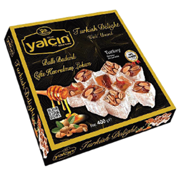 Yalcin рахат-лукум с медовый миндаль 400гр. 1/27шт. - фото 830253
