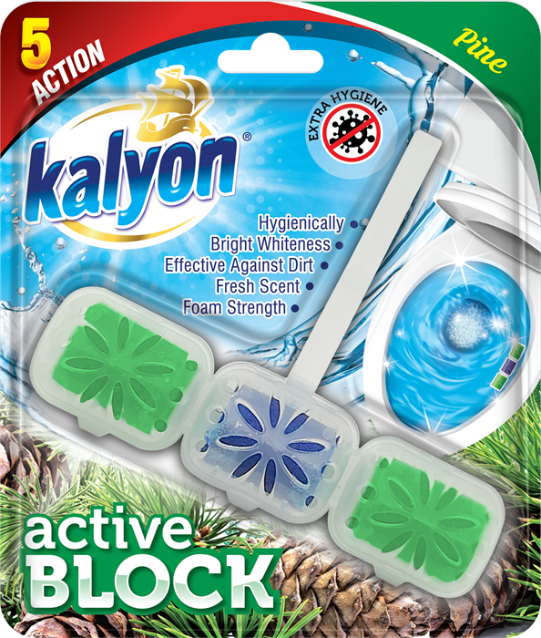 Kalyon Туалетный блок для унитаза Сосна 57 гр (12 шт) - фото 830273