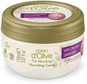 Dalan d'Olive Крем для тела, рук и лица с виноградными косточками 150 мл (12 шт)