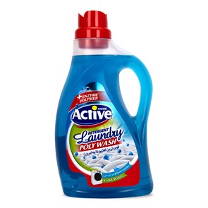 ACTIVE Гель для стирки белья универсальный "Poly Wash" Свежесть моря, 2500 мл, Blue (6 шт)