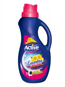 ACTIVE Гель для стирки белья универсальный "Clean Breeze" Степные цветы, 1500 мл, Pink (9 шт)