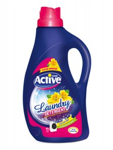 ACTIVE Гель для стирки белья универсальный "Clean Breeze" Степные цветы, 2500 мл, Pink (6 шт)