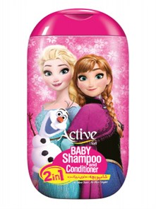 ACTIVE Детский шампунь и кондиционер 2в1 "Frozen", 280 мл (12 шт)