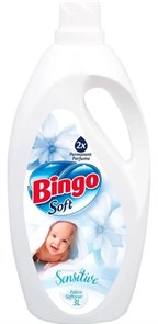 BINGO SOFT кондиционер для белья (БЕЛЫЙ) "SENSITIVE" 3л (6 шт)
