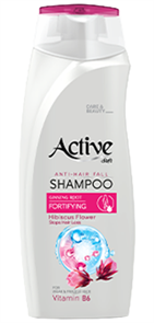 ACTIVE Шампунь укрепляющий, защита от выпадения волос CARE & BEAUTY с витамином B6 350 мл (12 шт)