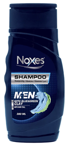 NOXES SHAMPOO FOR MEN (с синей и зелёной глиной) 380мл (12 шт)