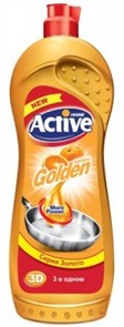 ACTIVE Гель для мытья посуды "Gold" Апельсин, 750 мл Gold (12 шт)
