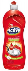 ACTIVE Гель для мытья посуды "Клубника и малина", 750 мл Red (12 шт)