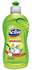 ACTIVE Гель для мытья посуды "Лайм и цветы", 500 мл, Green (12 шт)