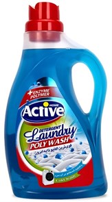 ACTIVE Гель для стирки белья универсальный "Poly Wash" Свежесть моря, 2500 мл, Blue (6 шт)