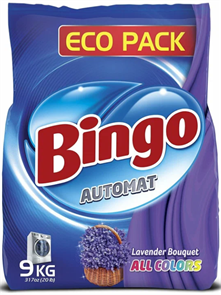 BINGO Стир Порошок "ALL COLORS ЛАВАНДА" 9кг
