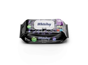 Влажные Салфетки White Day Лаванда 120шт (24 шт в кор)