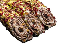 237 Hacibaba лукум молочно-шоколадный в фисташке и барбарисе 2,5кг 1/6