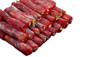 3178 Hacibaba лукум Мега с кремом из фундука со вкусом малины в розе