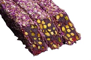 335 (26) Hacibaba лукум Гранатовый фитиль с фисташкой в розе 2,5кг