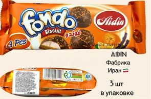 AIDIN Fondo Biskivit Зефир “ФОНДО” на бисквите в глазури и сахарной посыпке 135гр. 1/12шт.