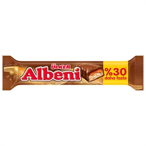 ULKER Albeni super батончик печенье с карамельной начинкой в мол. шок. 55гр. 1/24шт.*6бл.