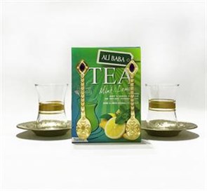 Ali baba 2 стакан чайный с порошковый напиток со вкусом мята-лимон 100гр. 1/24шт.