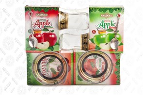 Anadolu набор чай 4 фруктовых + 2 стакана  1/9шт.