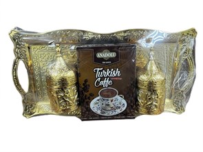 Anadolu набор кофе + 2 стакан + поднос