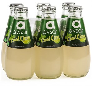 AVSAR COOL LIME минеральная вода с вкусом прохладный лайм 200мл. 1/24шт.