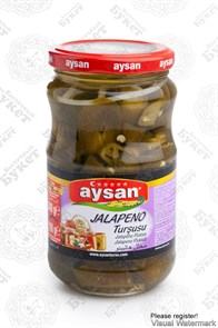 Aysan JALAPENO перец халапеньо дольки в рассоле 340гр. (стекло) 1/12шт.