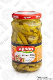 Aysan YAKAN перец СТРУЧКОВЫЙ острый в рассоле 340гр. 1/12шт.