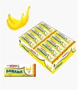 BATEAUX BANANA FLAVOURED STICK GUM Жевательные резинки с бананом 1/20шт.