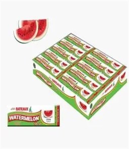 BATEAUX WATERMELON FLAVOURED STICK GUM Жевательные резинки с арбузом 1/20шт.